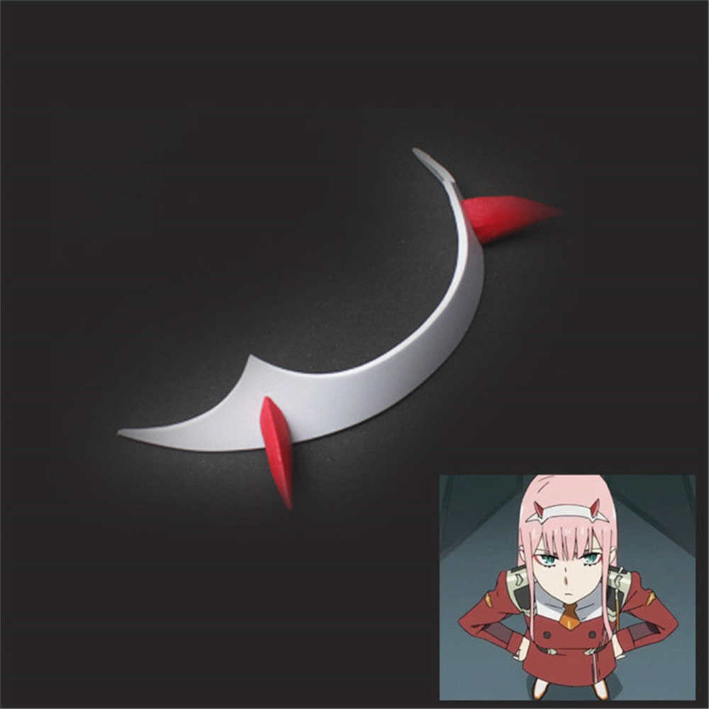 Anime Darling in der Franxx Cosplay Zero zwei Code: 002 Devil Horn Headwear Stirnband Kostüm Requisis-Takerlama